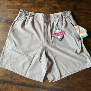NWT Burlebo Everyday Shorts - Steel Grey - Paint Brush Pockets